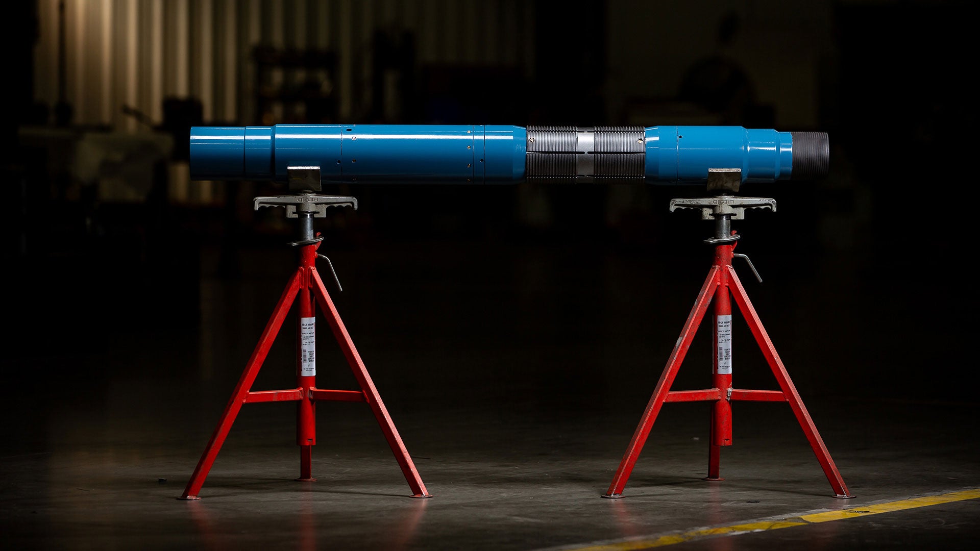 Front facing image of a GripR OH Anchor on stands