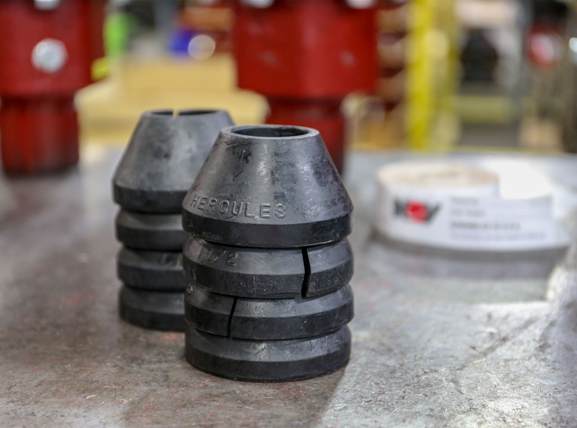 Close-up images of Hercules cones