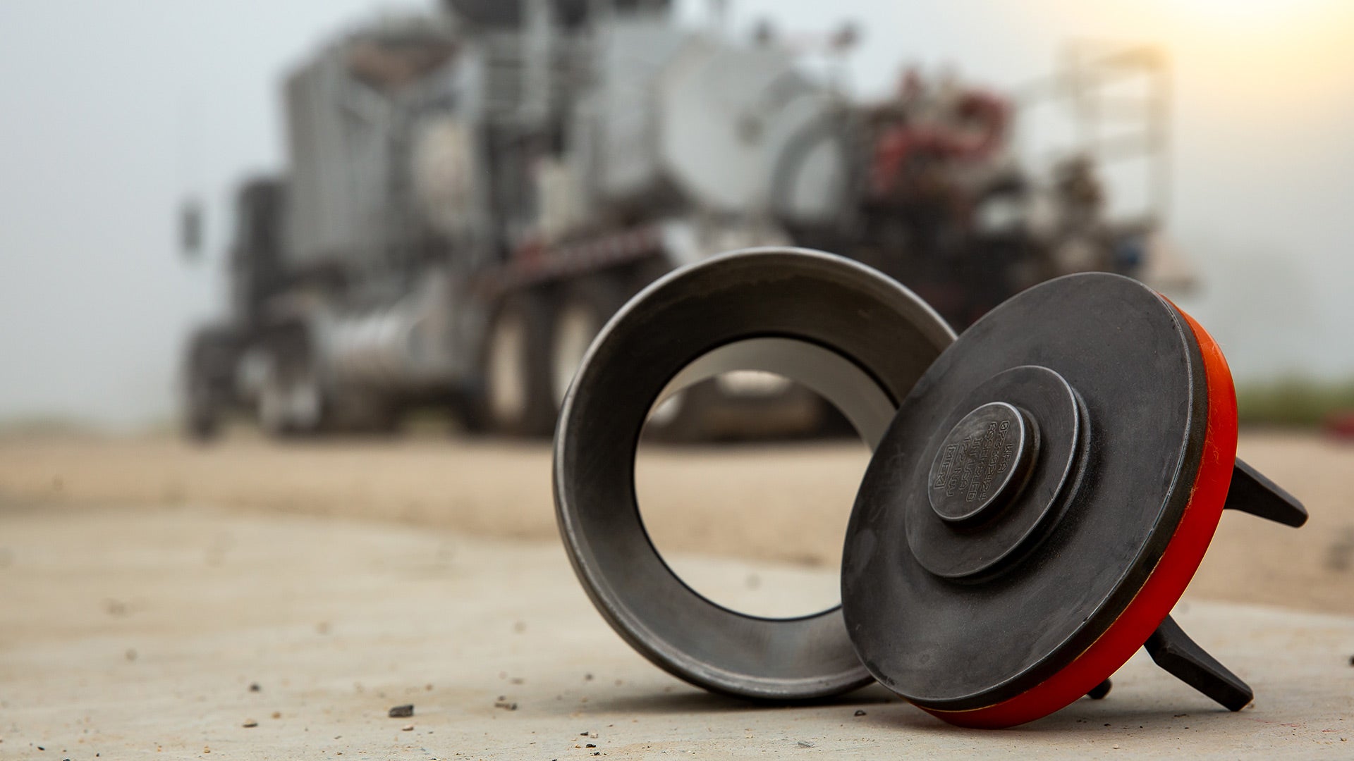 Straight view of an Orange Crush valve