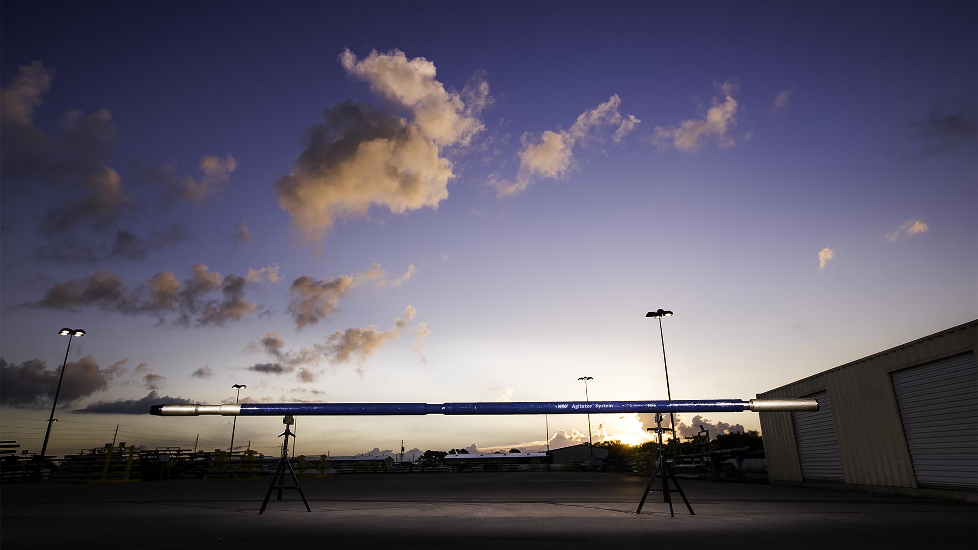 An Agitator system on stands 