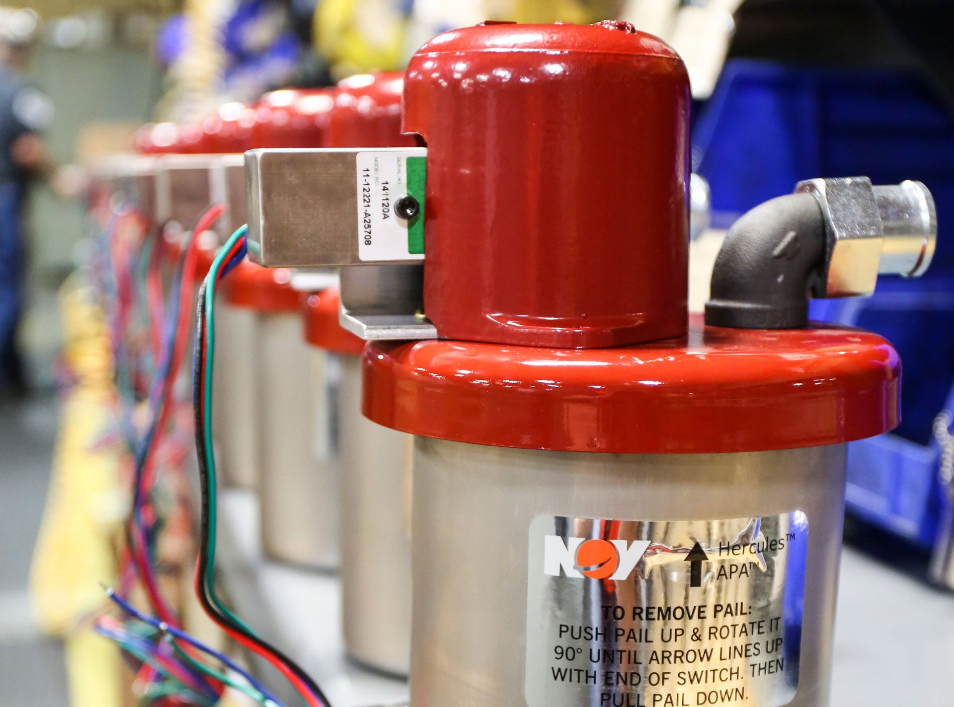 Close-up view of an Anti-Pollution Adapter Control Device.