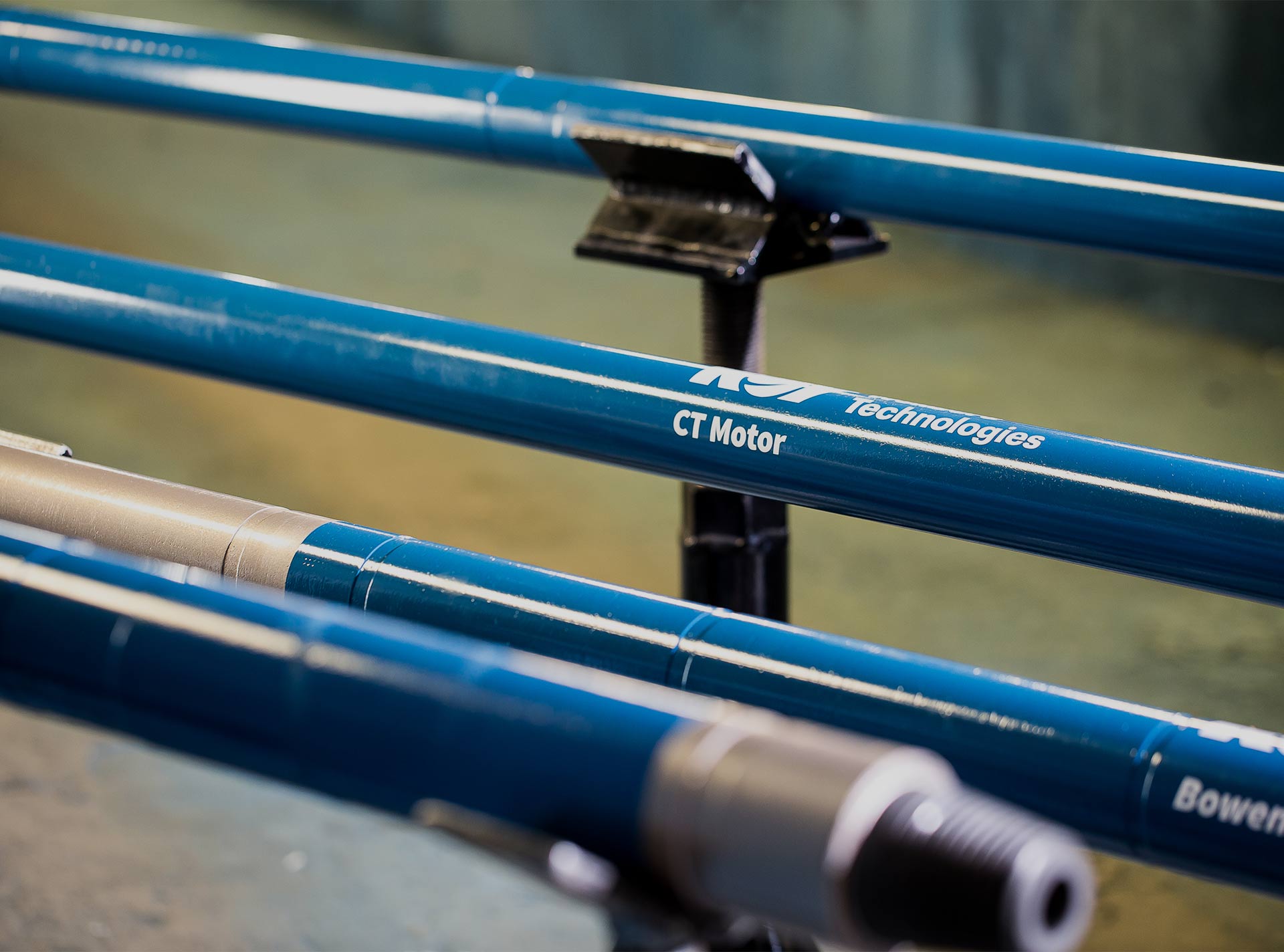 Close up view of Coiled Tubing Motor Bearing Assembly