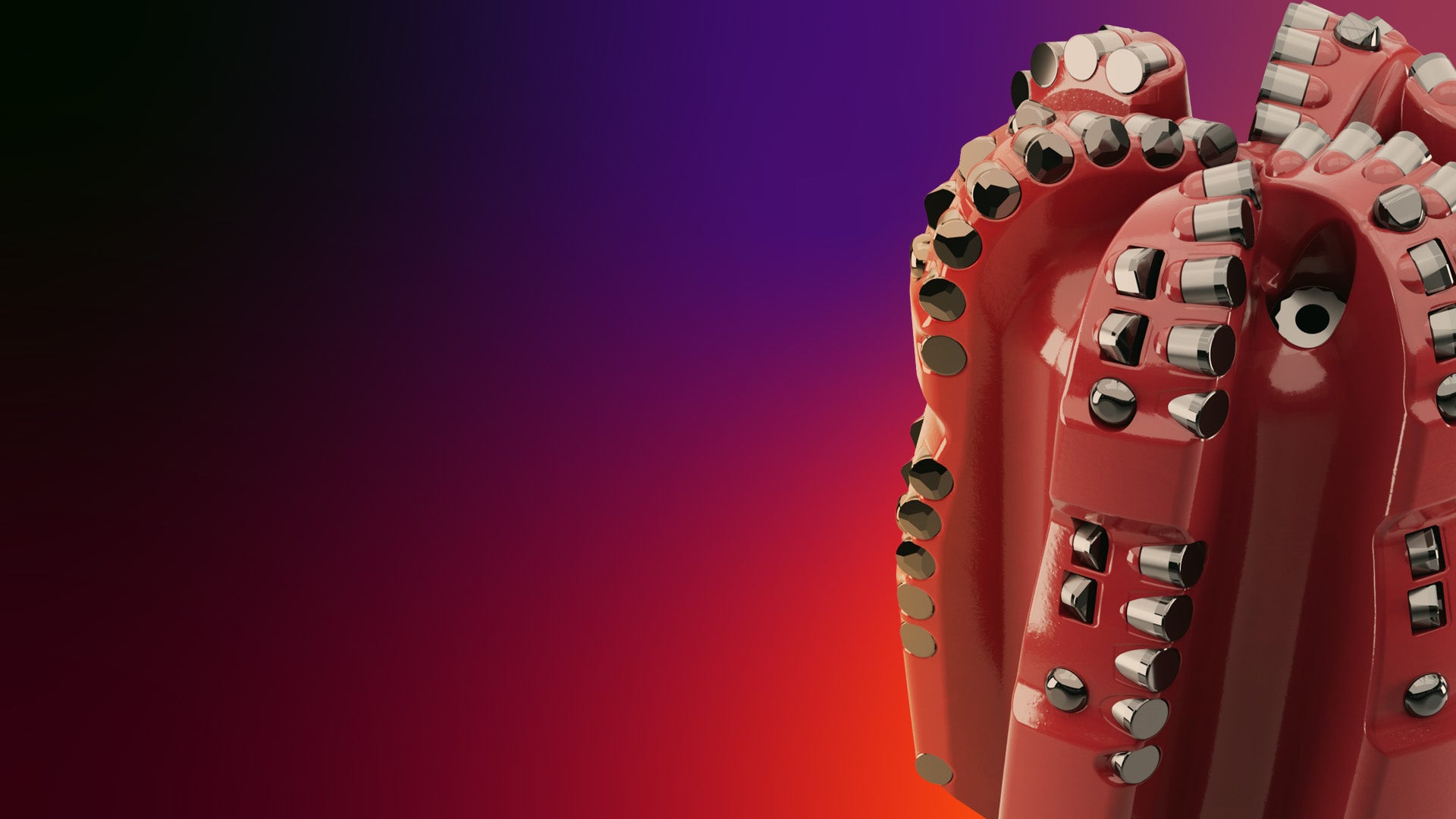 closeup render of pegasus drill bit