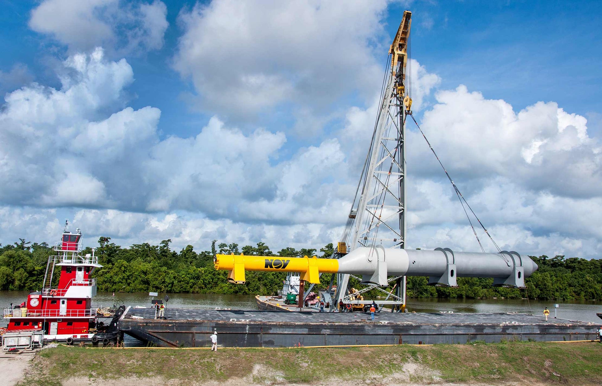 Petro Pile Sump Caisson loaded on vessel
