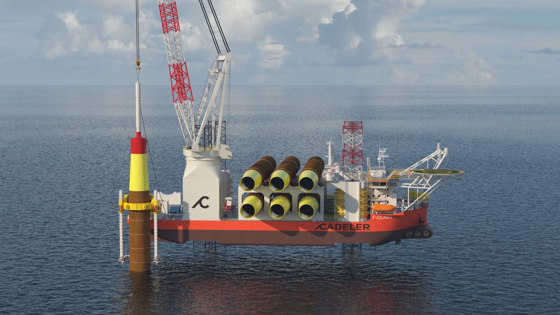 Cadeler piling render