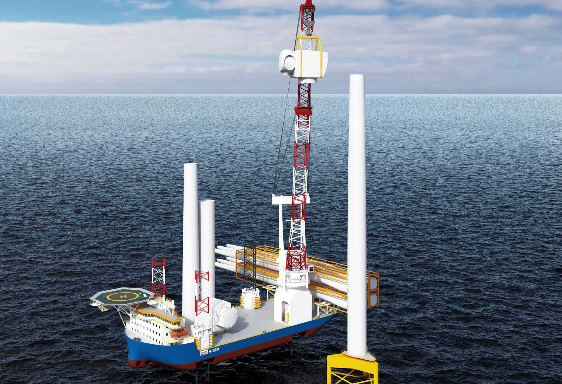 NG8000X offshore windmill installation