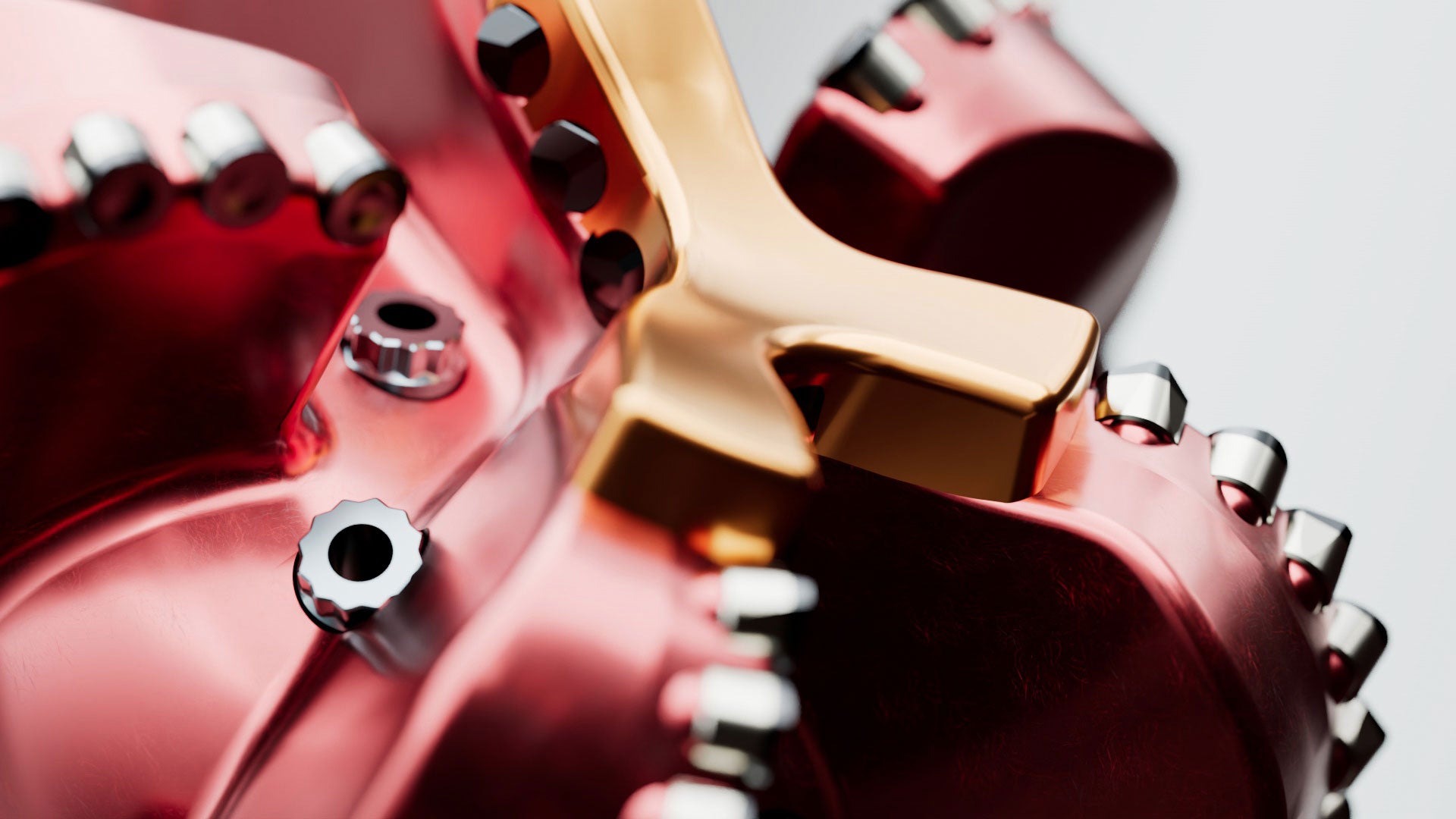 Close up shot of a ReedHycalog Evolve drill bit