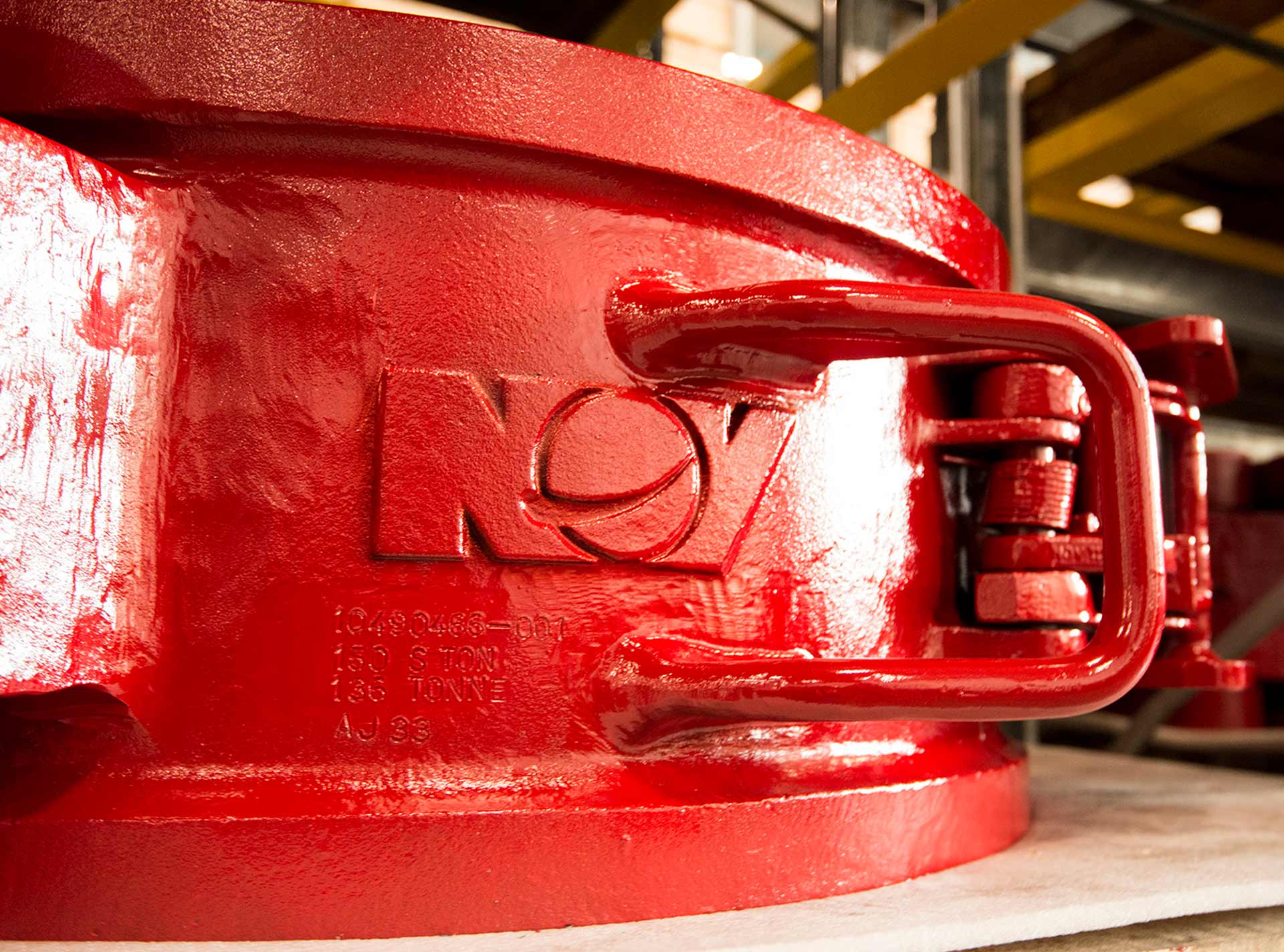 Closeup of Varco BJ Elevators