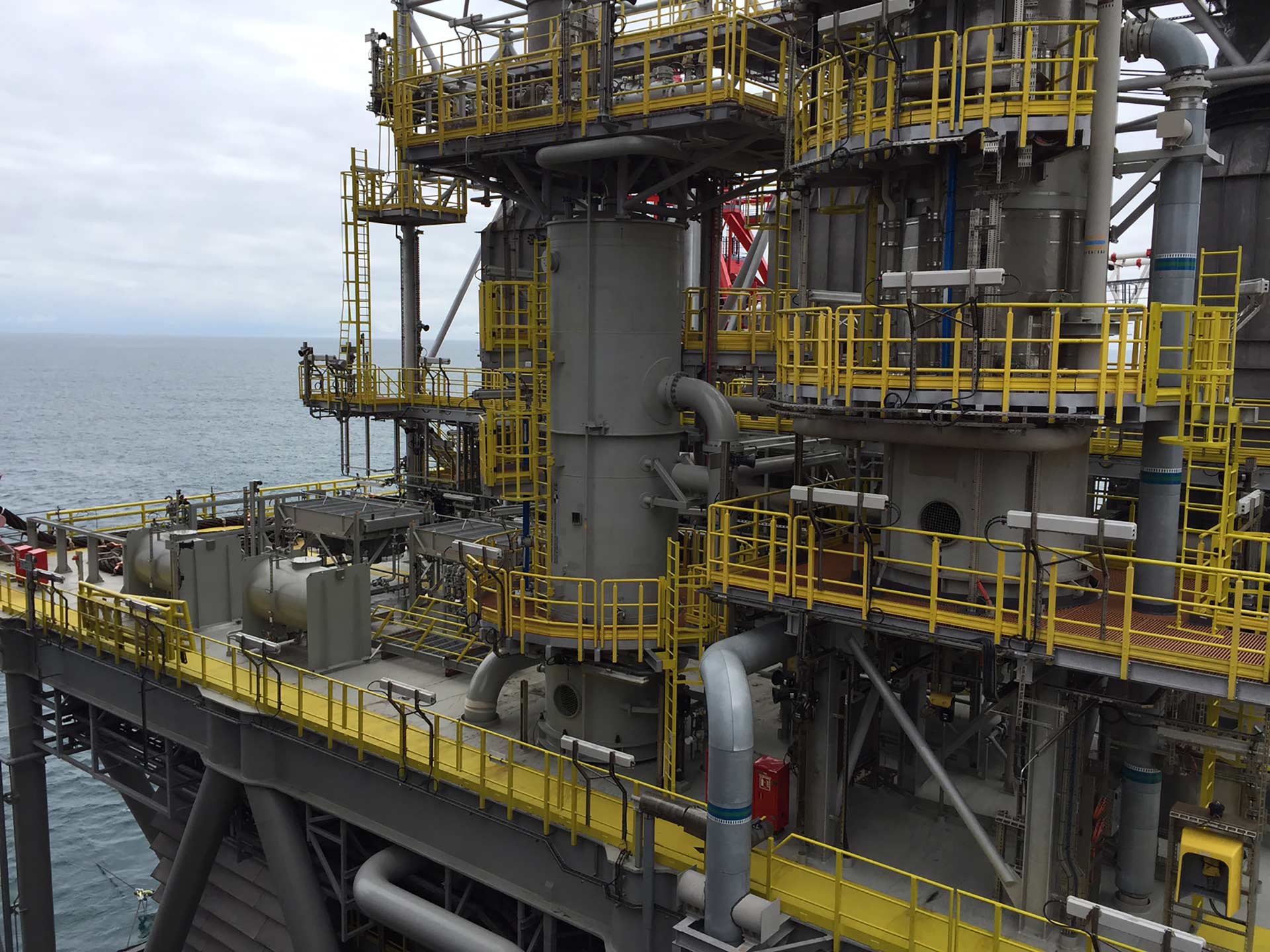 MARRS Offshore handrail in use on the BP Clair Ridge platform in the North Sea