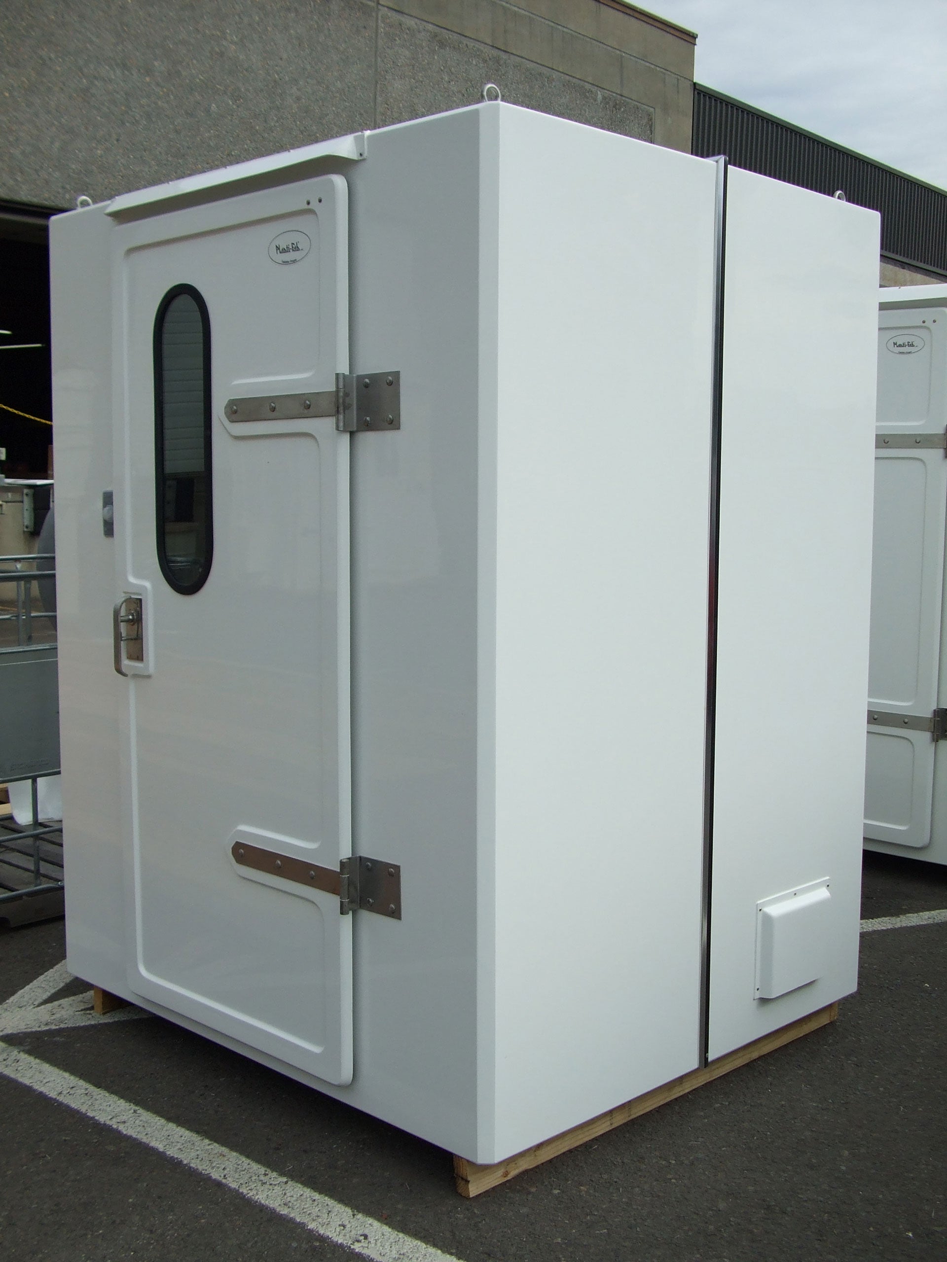 Single, closed Plasti-Fab FRP Model Shelter