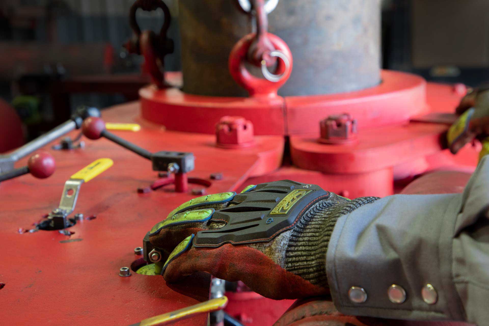 Technician handling GatorHawk Connection Leak Detection test