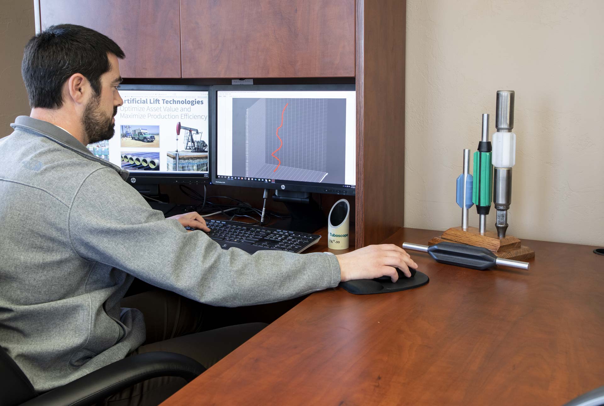 Rod Guide Advisory Program (RGAP) on computer