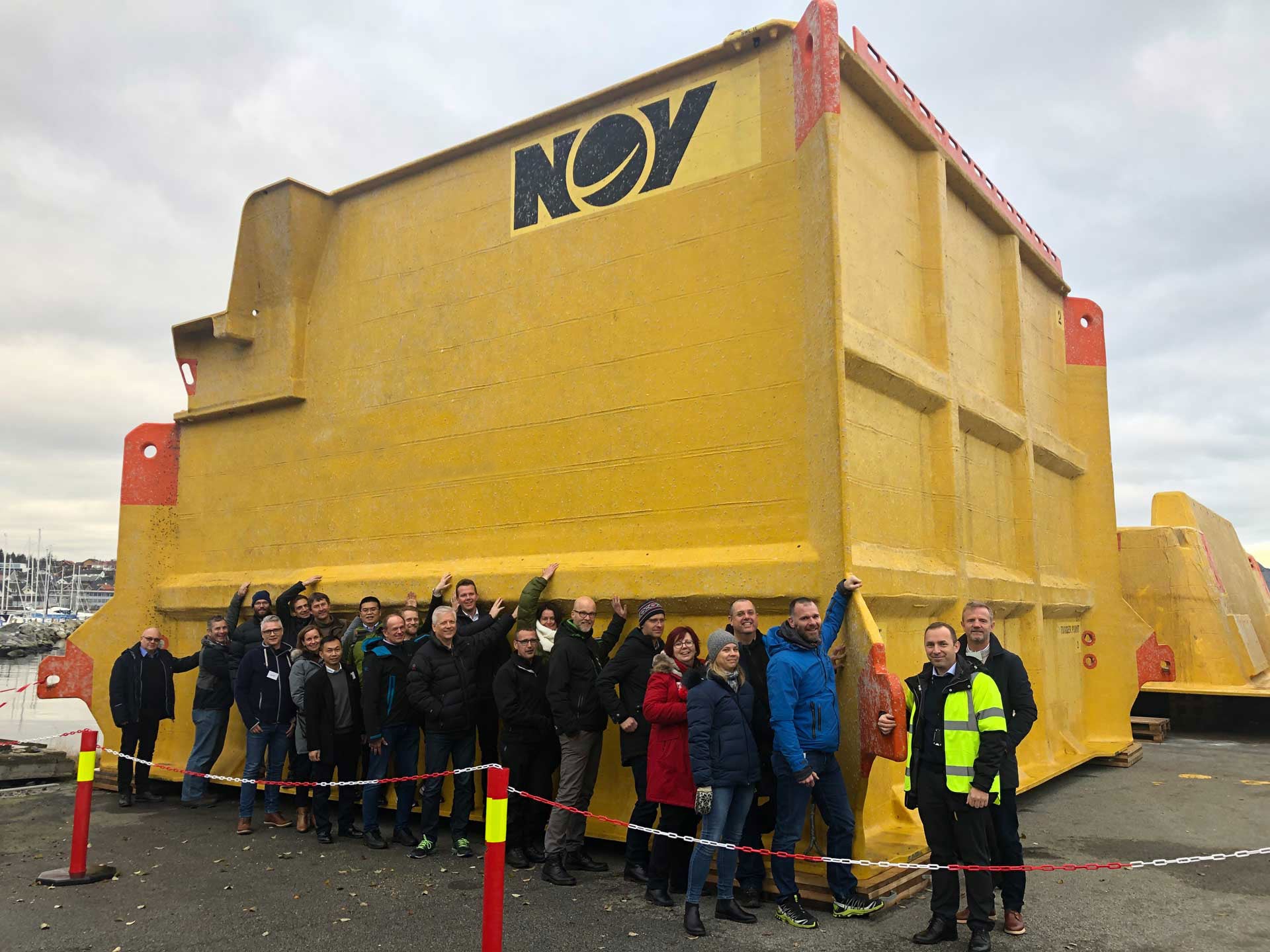 The Seabox team with Seabox