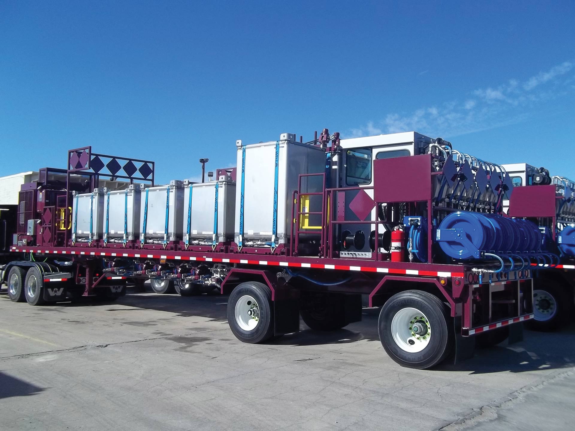 CHEMTRAC liquid additive system controls trailer