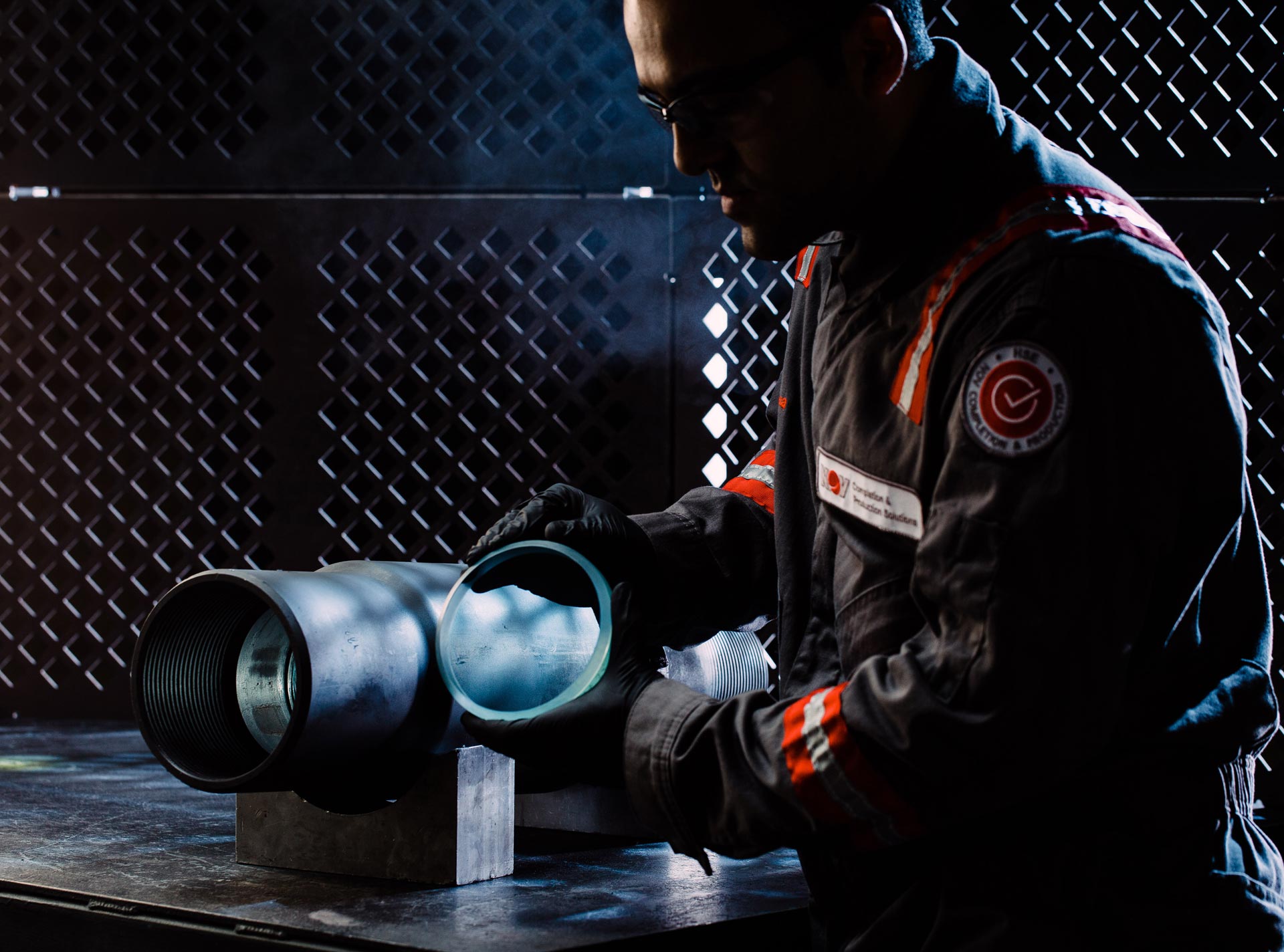 Ultra-Reach Floatation Collar with NOV employee