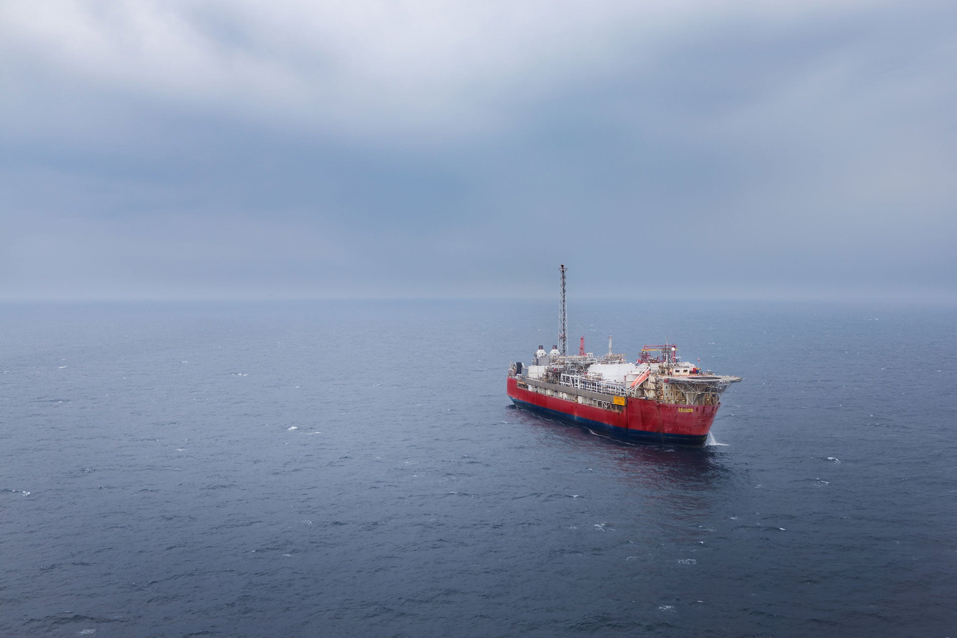 Offshore rig at sea