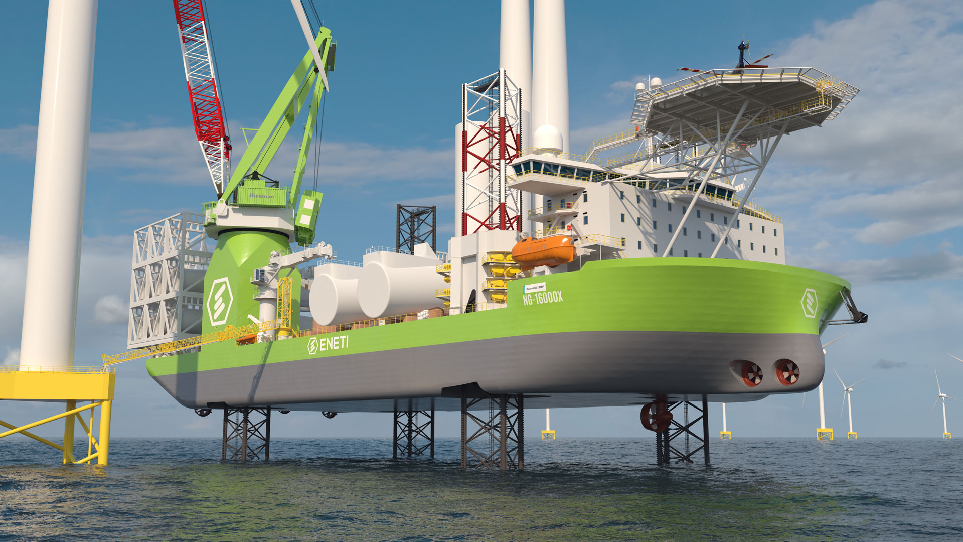 NOV received contracts for Eneti's first wind turbine installation