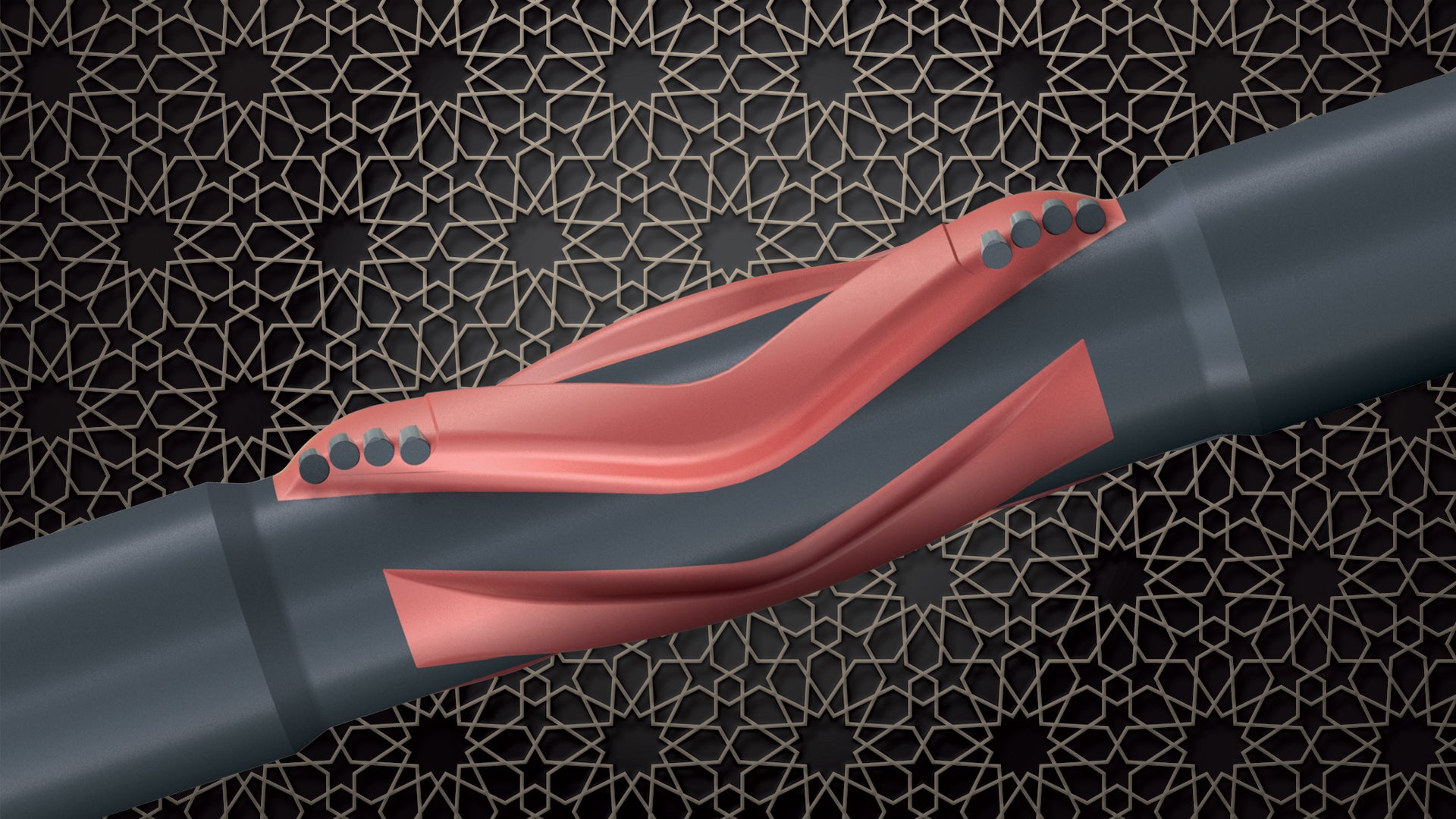 3D render of the Falcon Reamer against a stylized background