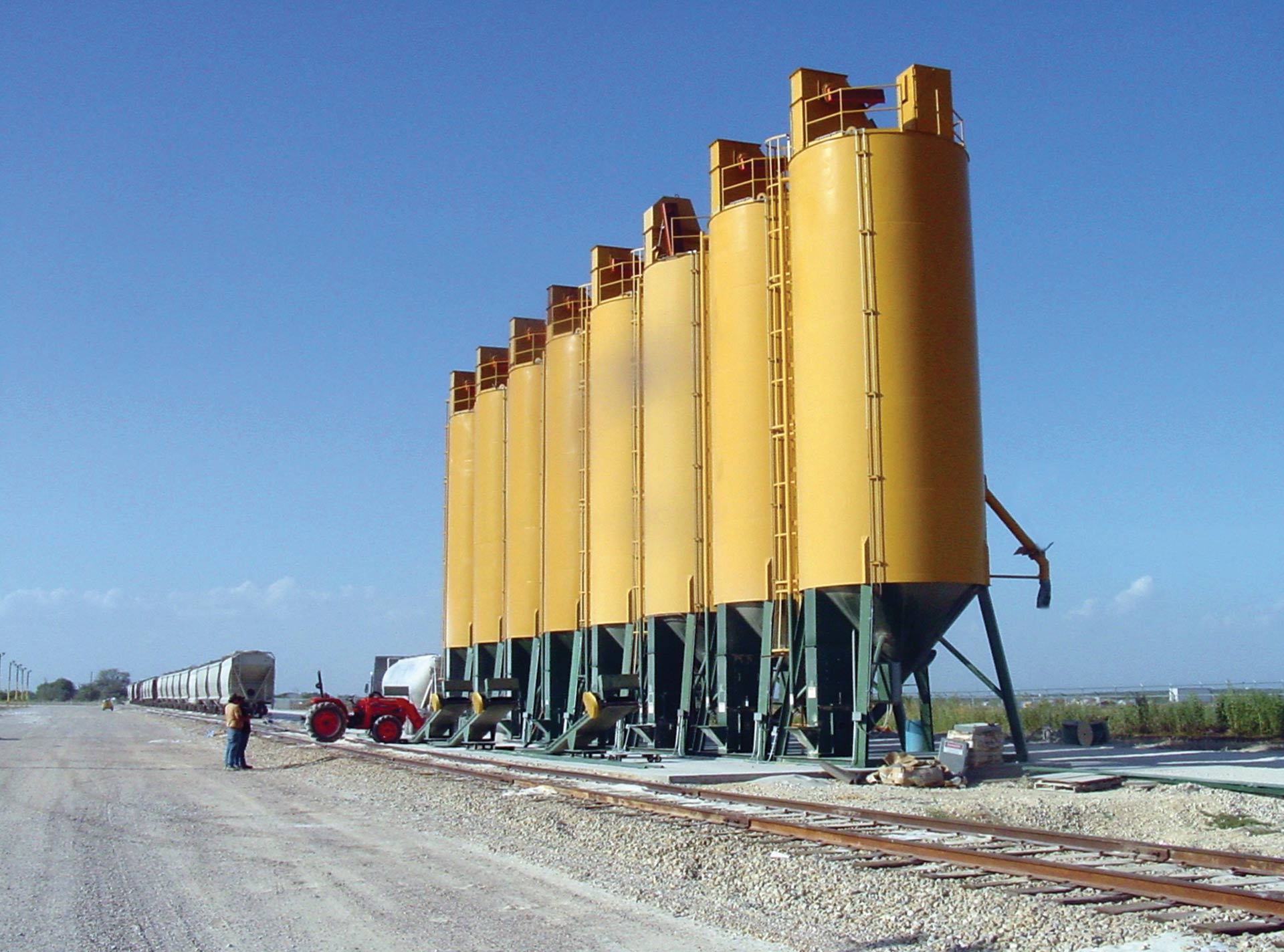 A row of storage APPCO E-Tanks