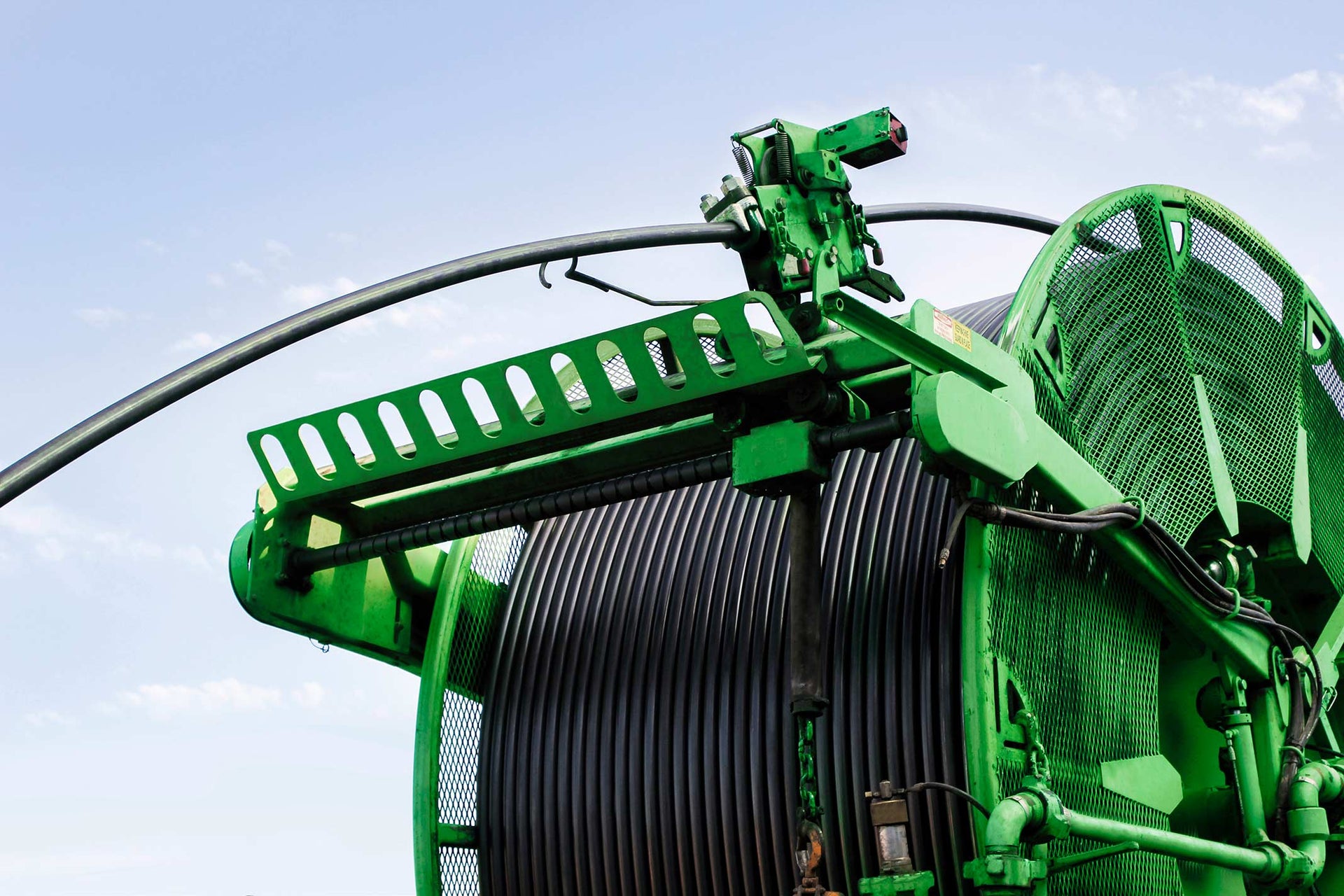 Closeup of Conventional Coiled Tubing spool