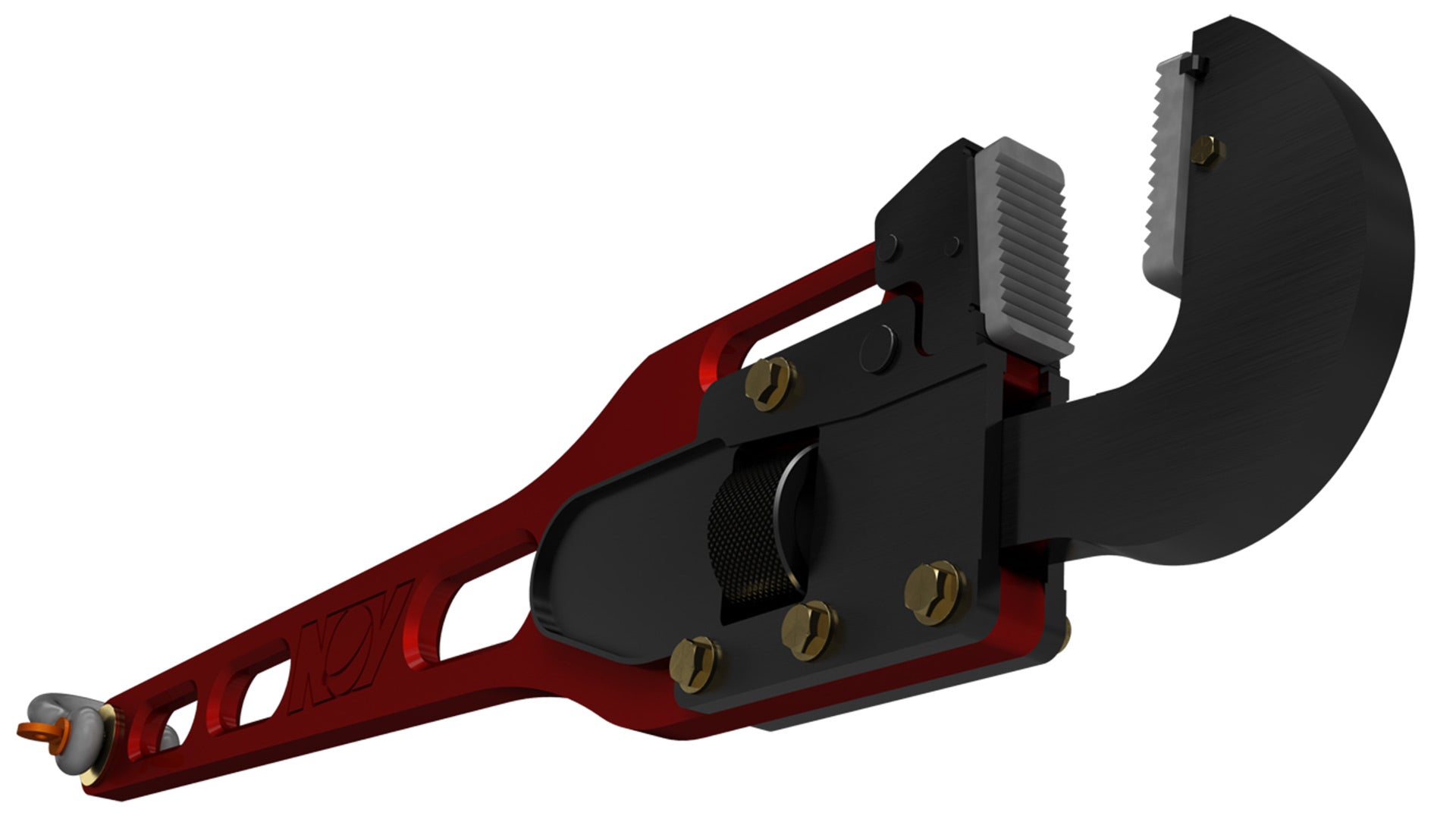 Three fourths forced view of Safety Pipe Wrench