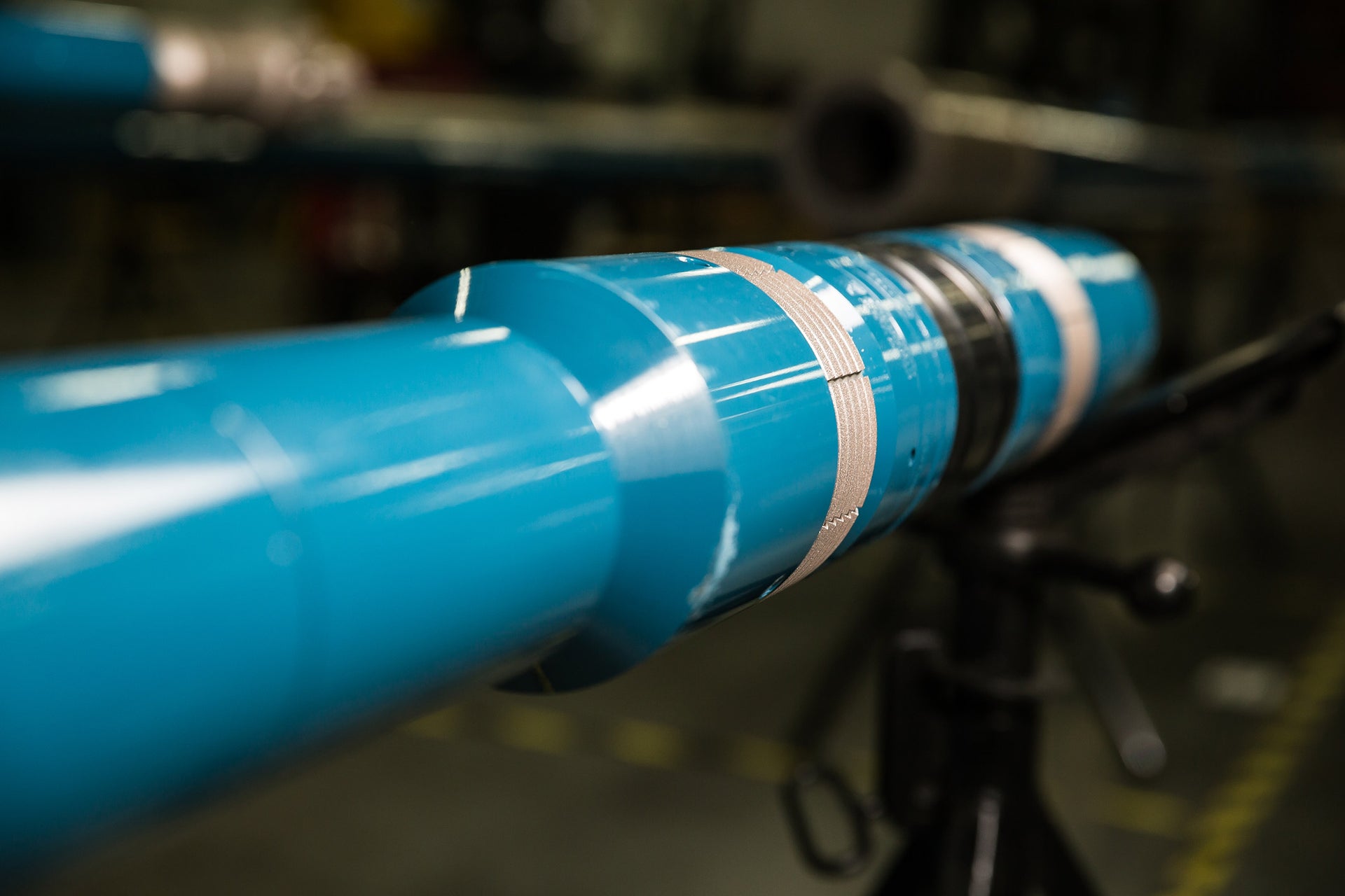 Tight close up of a Valkyrie Well Abandonment System tool