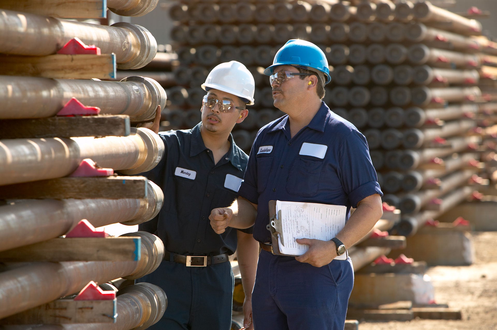 Grant Prideco  technicians in field
