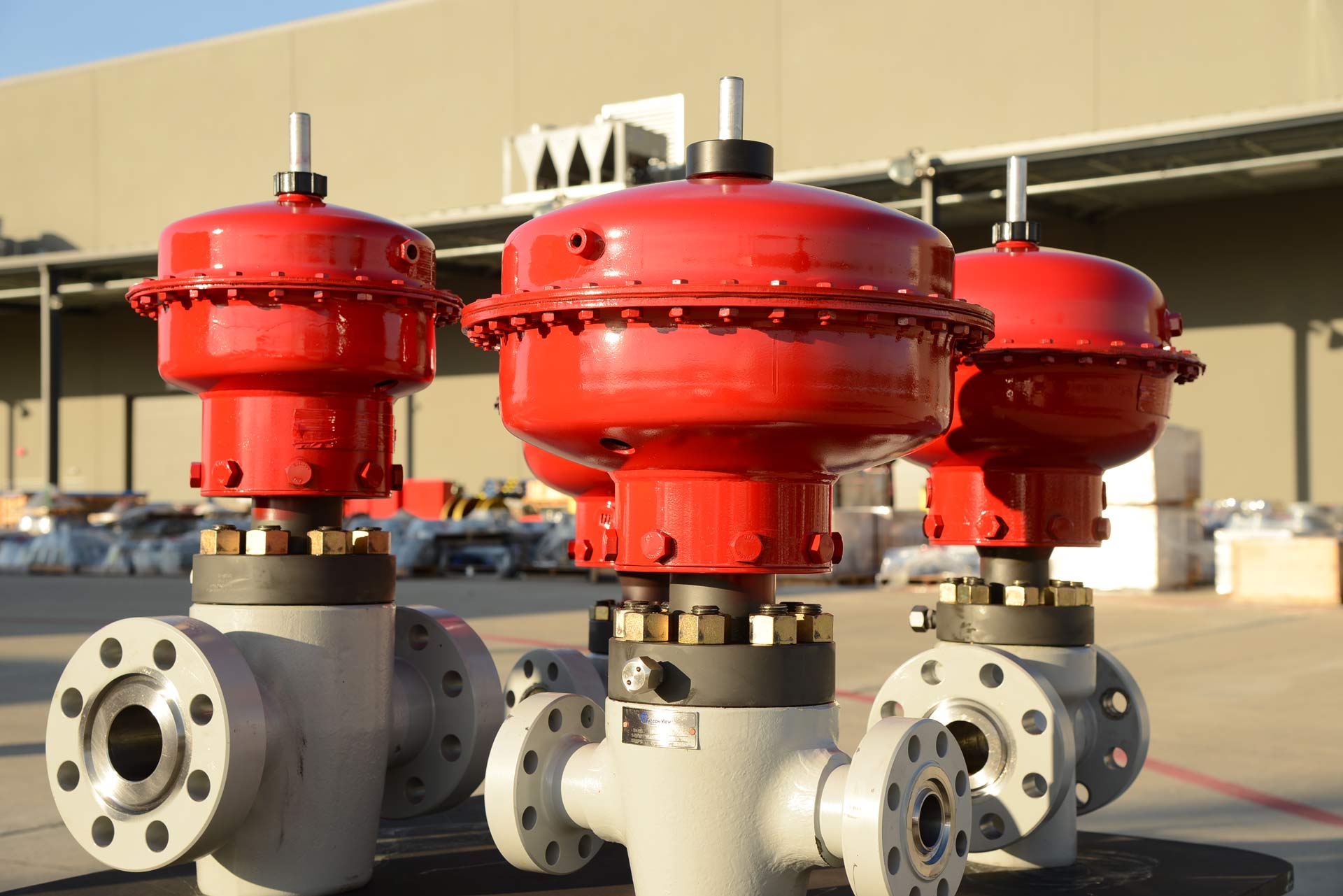 A series of Alexson Surface Safety System outside
