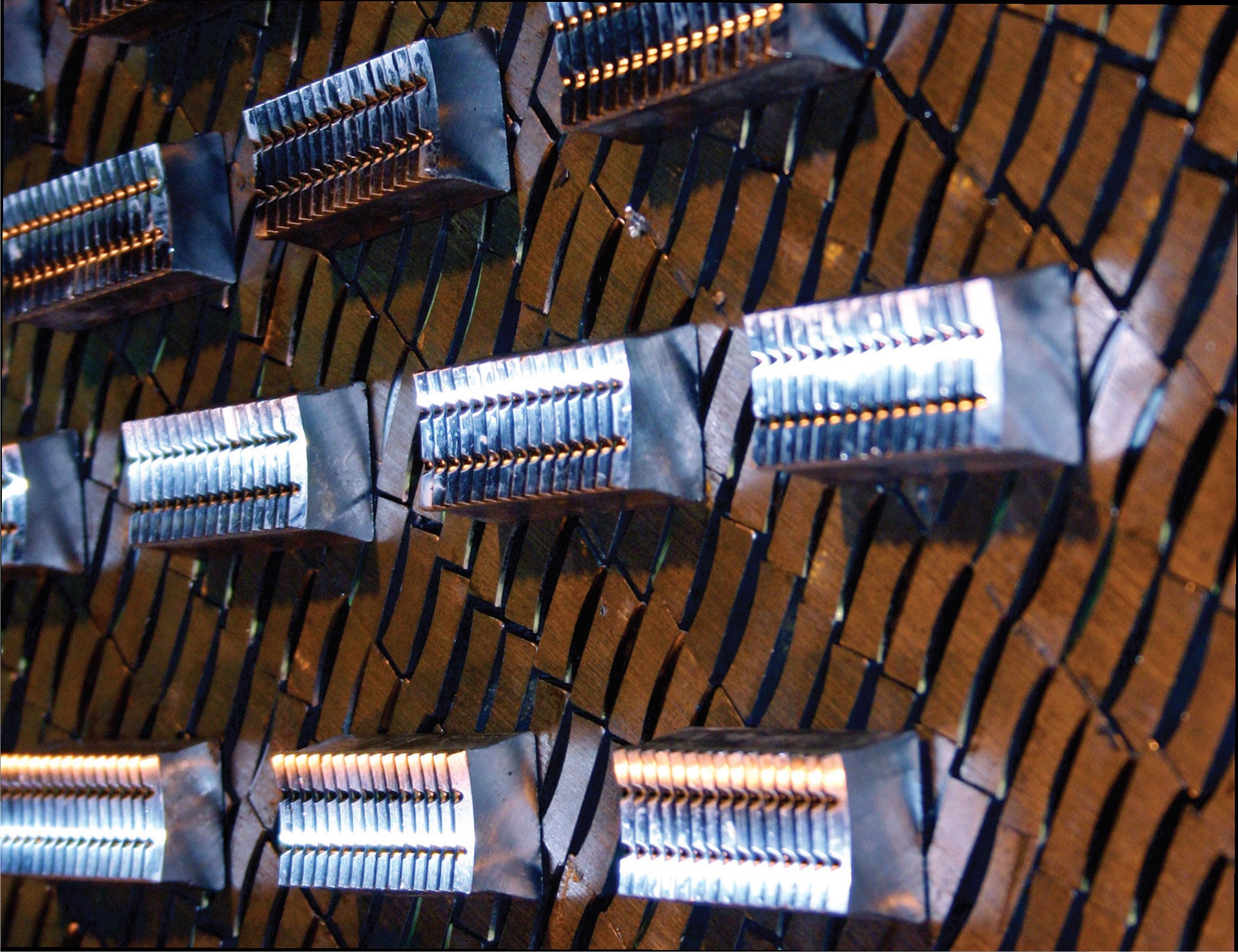 Row of Dies and Inserts