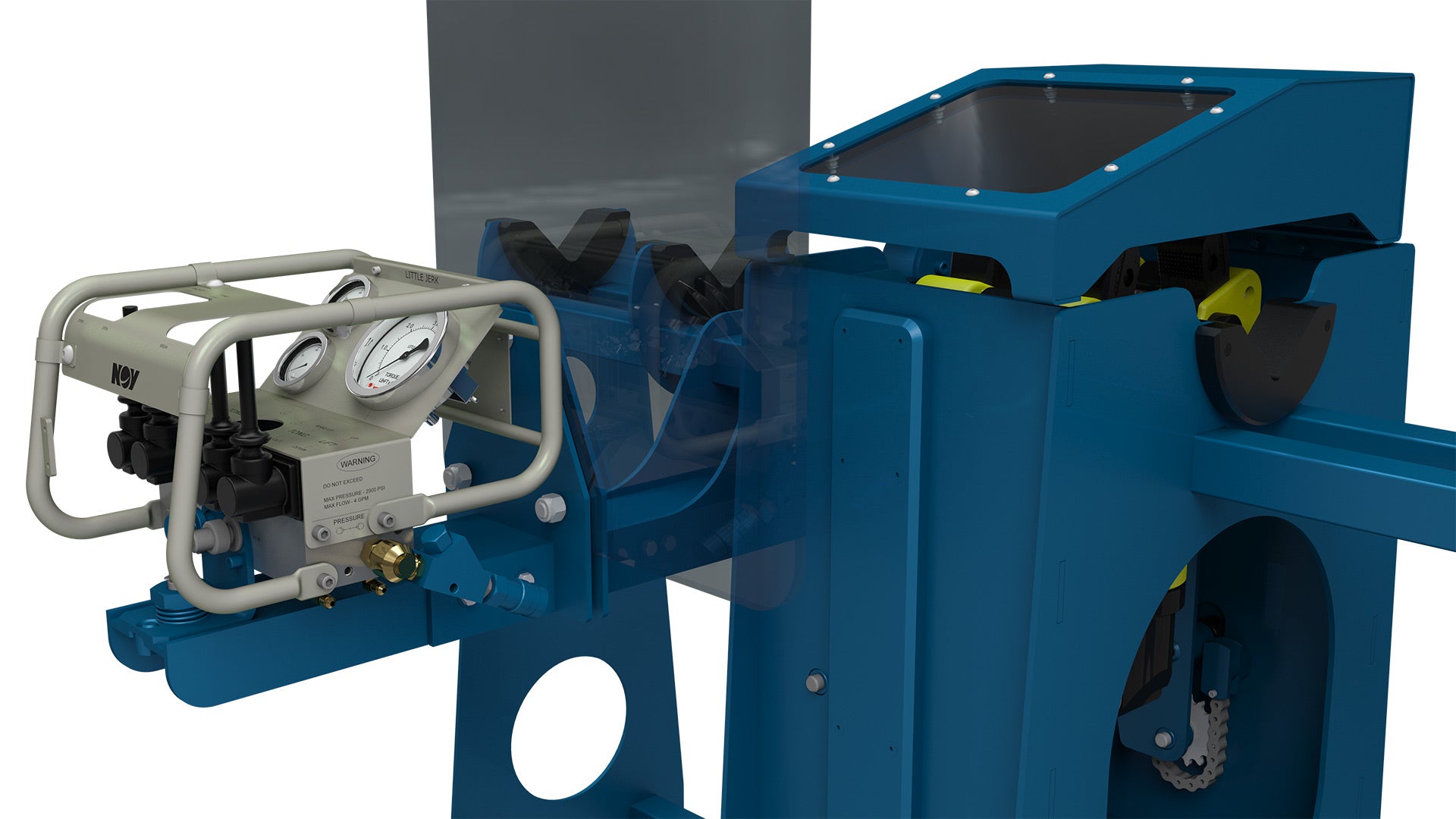 Close up render of a Model 8079 Mini Service Center