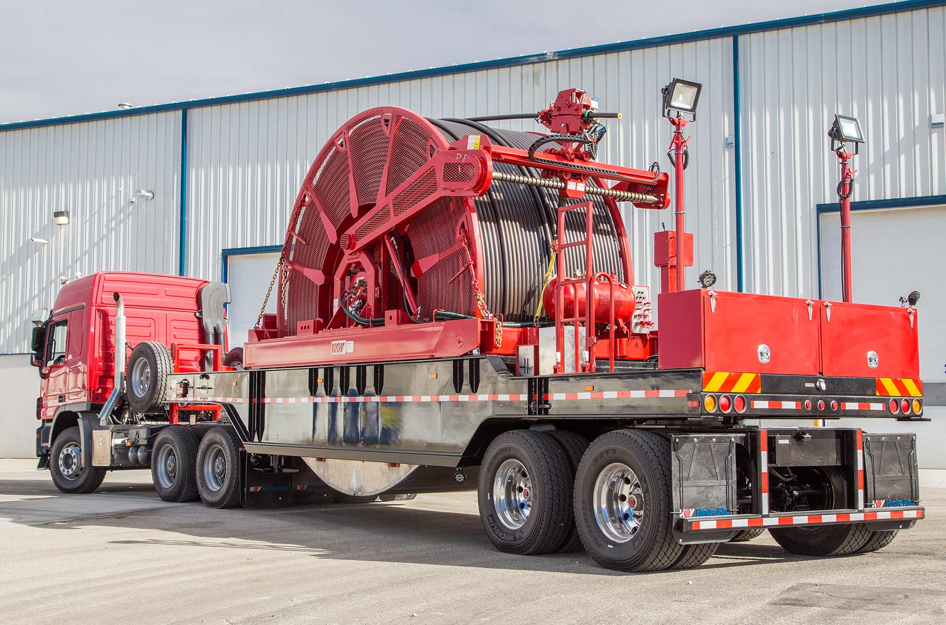 Rear angle of Ultra-High Capacity (UHC) Coiled Tubing Unit