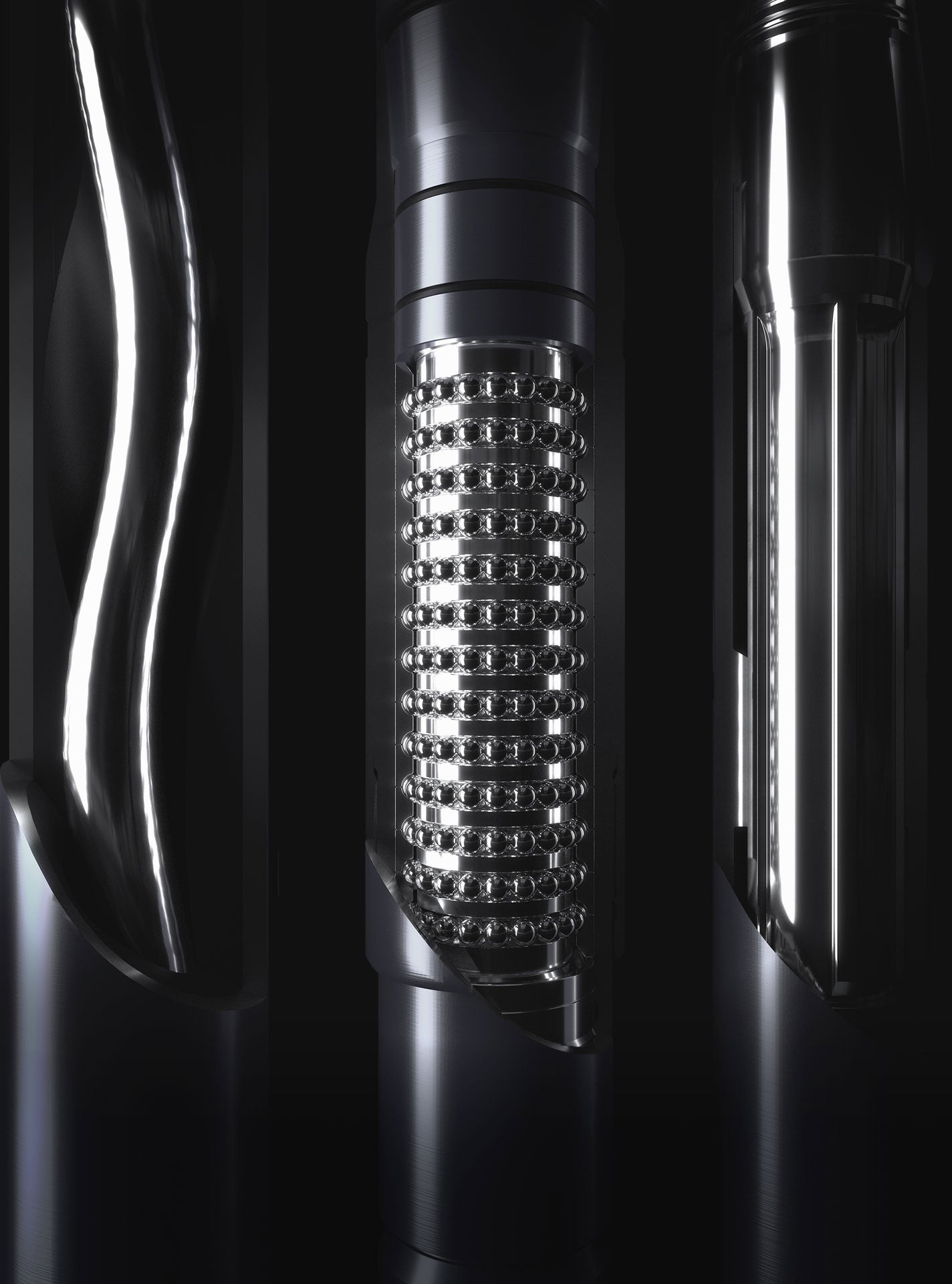 Cross-sections of downhole tools