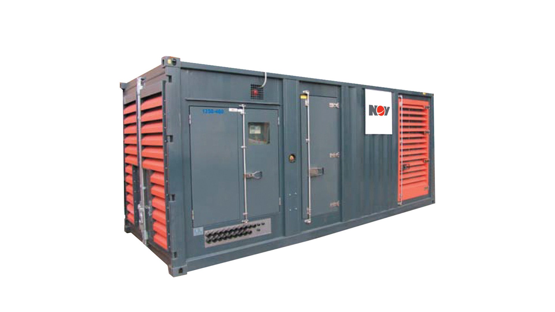 Render of 750  to 2000 kVA Containerized Generator Sets