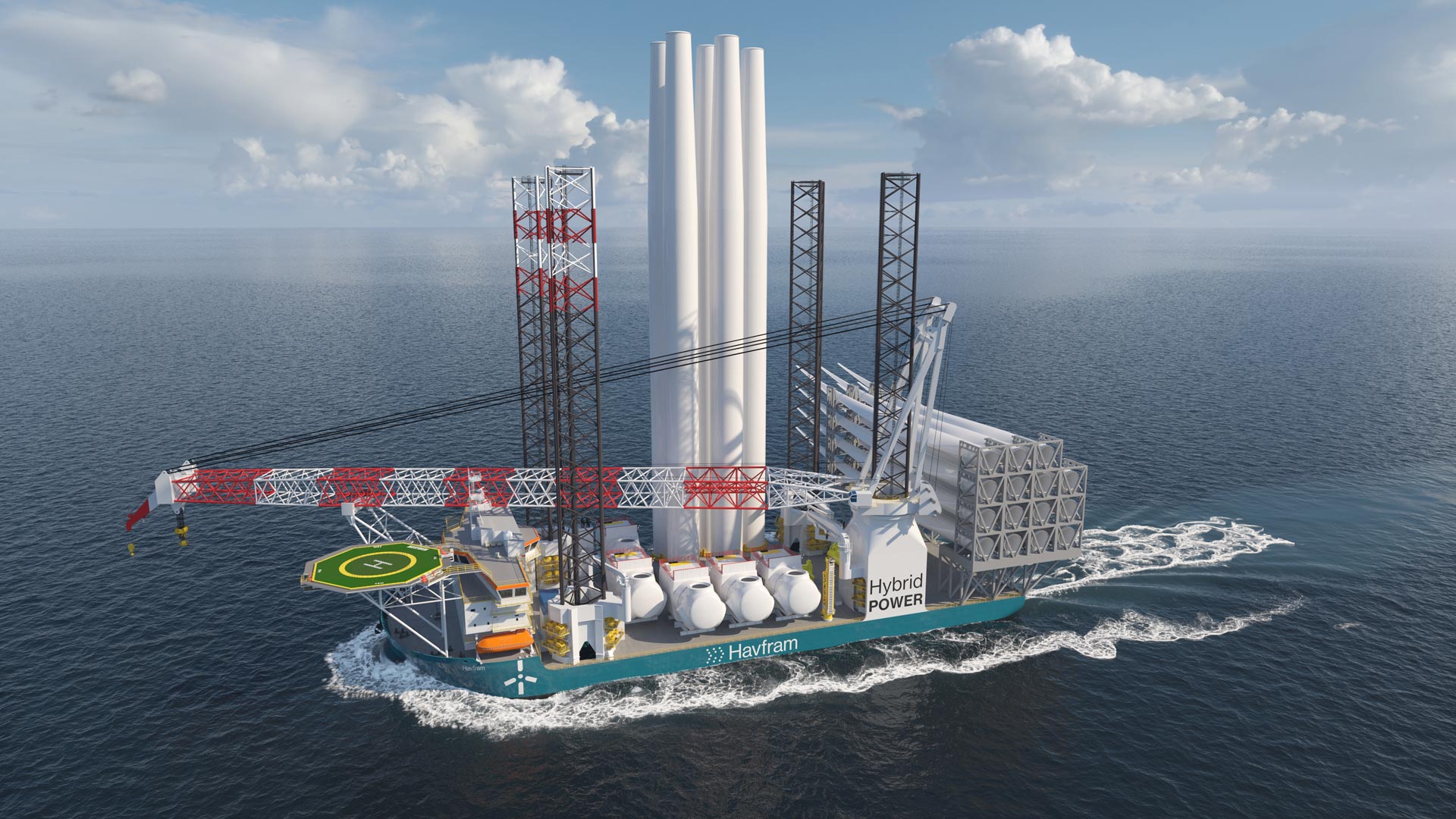 Havfram NG-20000X-HF Sailing render