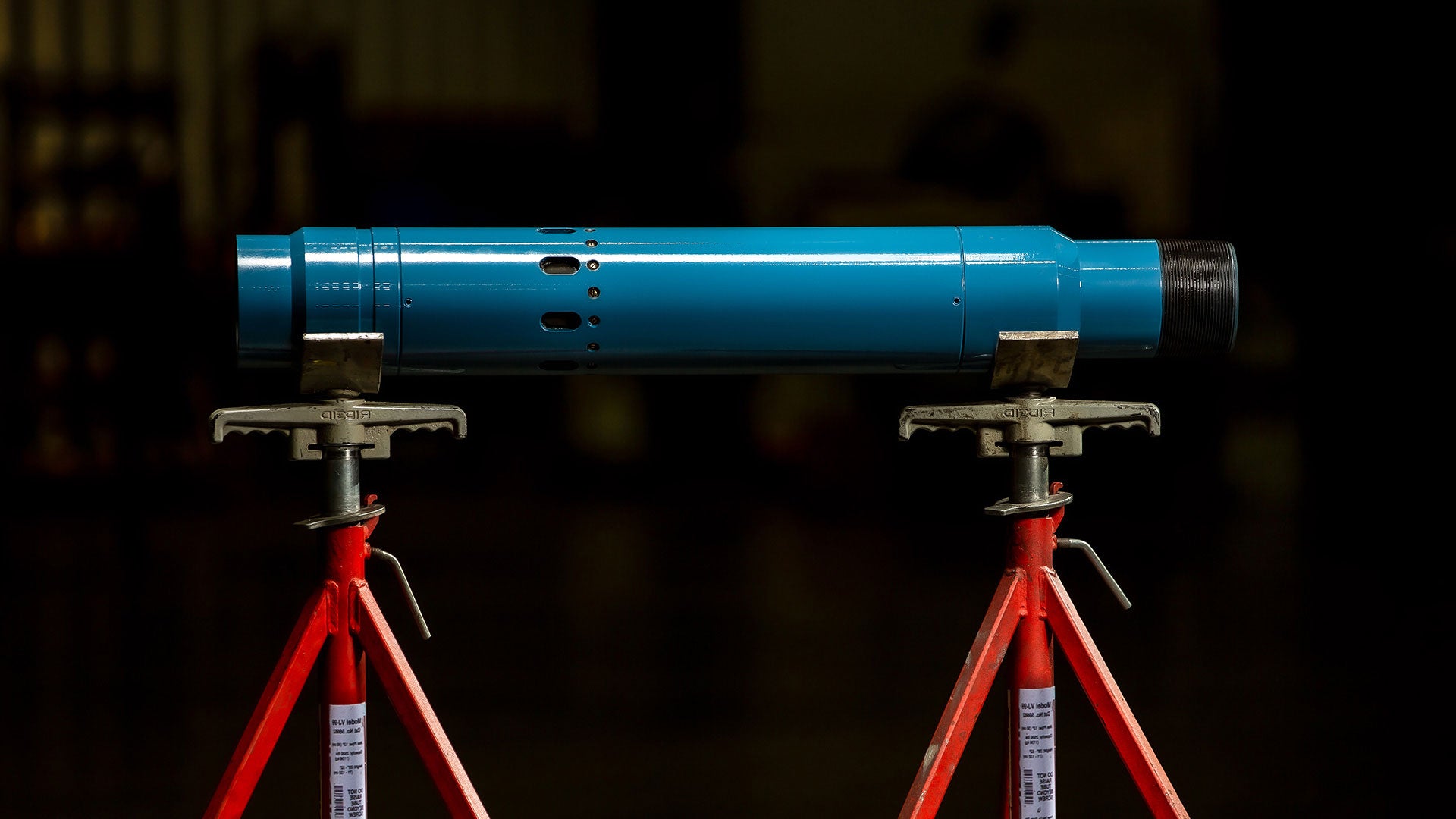 Front facing image of an iFrac Sleeve on stands